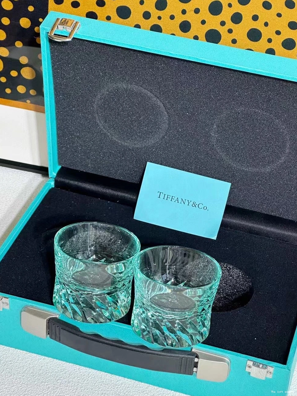 SET CUP GLASSWARE TIFFANY 0807